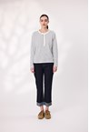 WINDSOR TOP - white stri